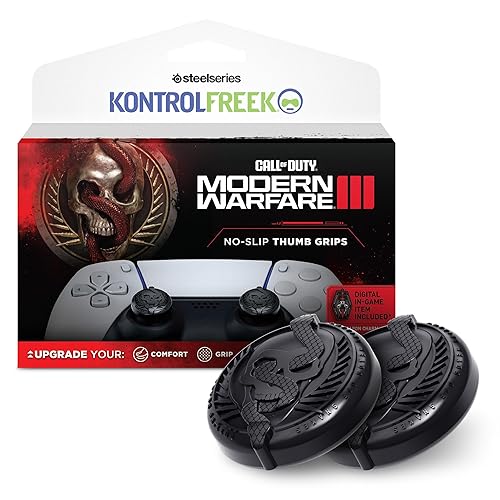 KontrolFreek Call of Duty: Modern Warfare III No-Slip Thumb Grips | Universal Edition for PlayStation 4 (PS4), PlayStation 5 (PS5), Xbox One & Xbox