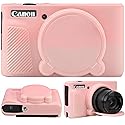 SZHSYJY Camera Case for Canon PowerShot SX740/ SX730 Digital Camera,Soft Silicone Protective Bag Removable Lens Cover,Anti-Scratch Slim Fit