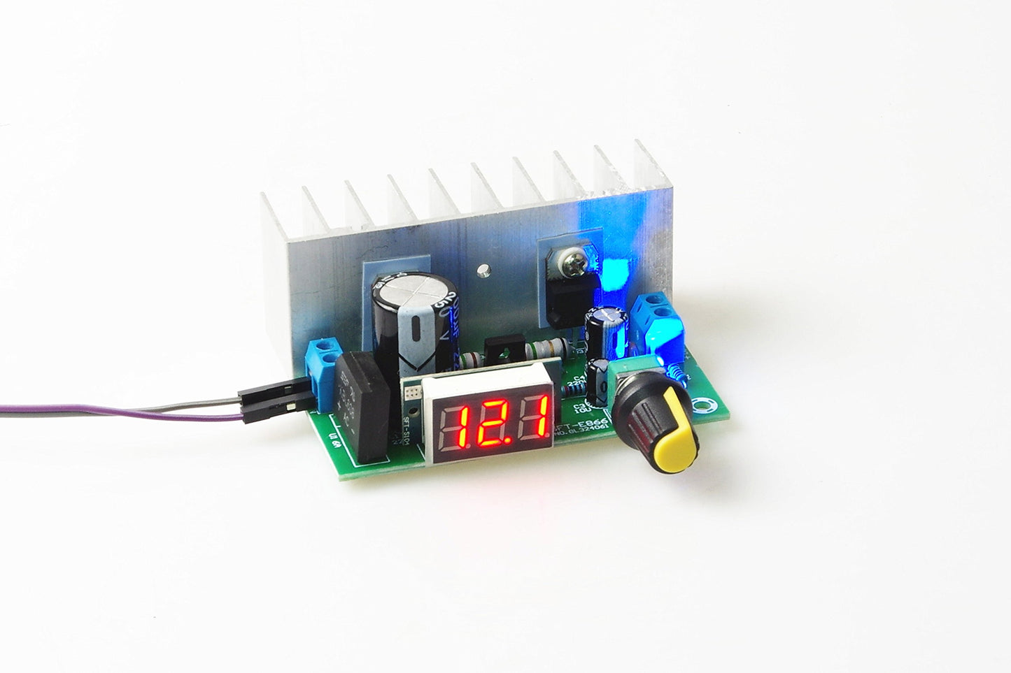 KNACRO LM317 Buck Voltage Converter Regulated Power Supply Module DC 24V to DC 12V LED Display Voltmeter Volt Regulator DC 0-35V AC 0-28V to DC…