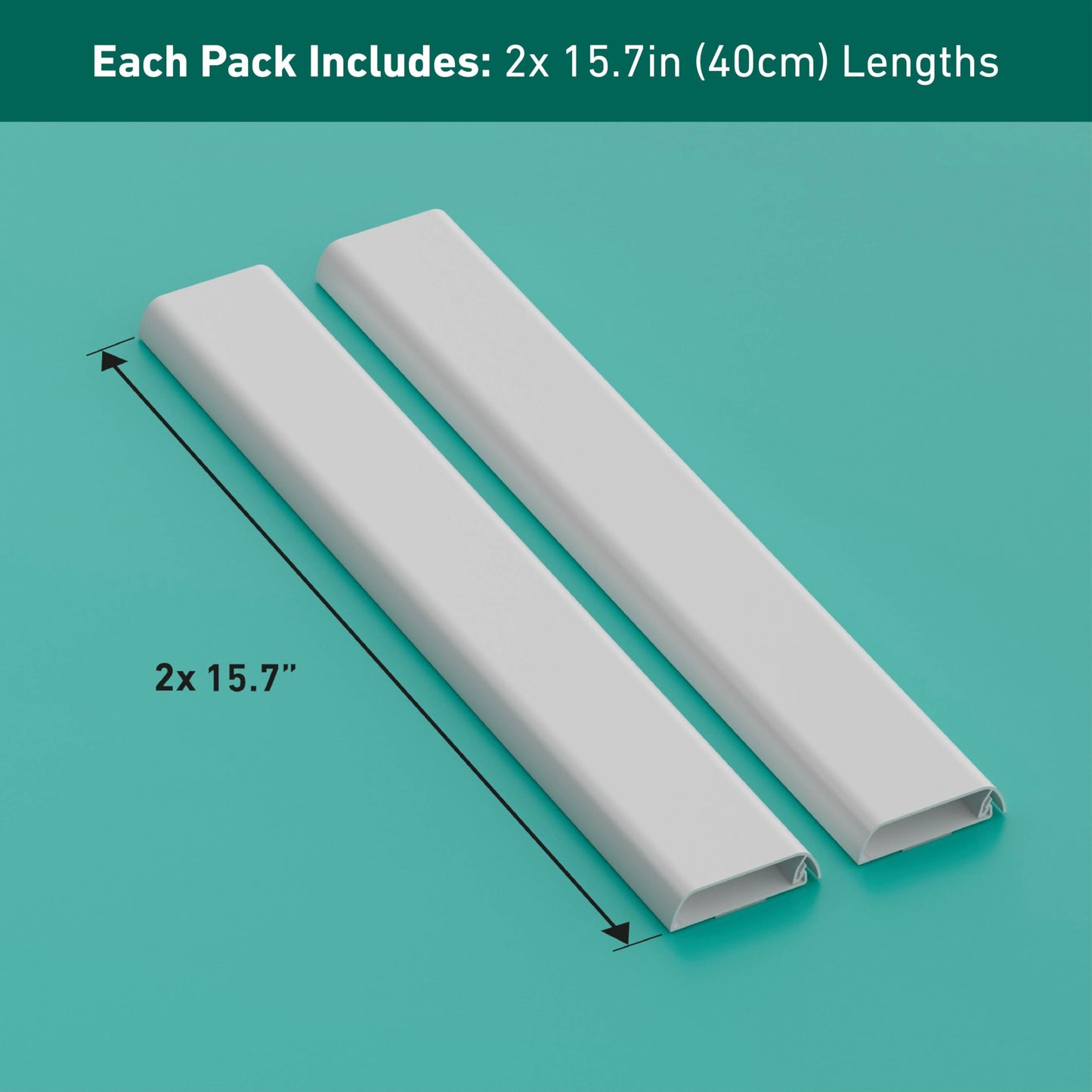 D-Line TV Wall Mount Cord Hider, Hide Mounted TV Cables, Wire Covers, Self Adhesive Cover for Cords, Paintable, Low Profile, Seamless Cable Raceway