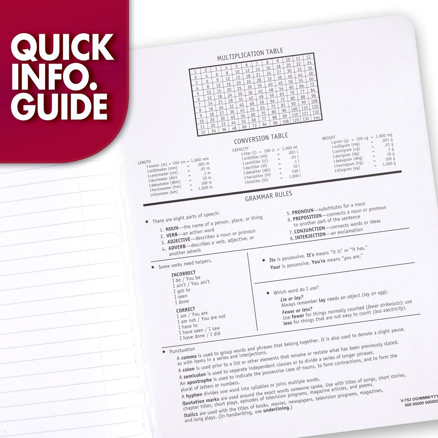 Mead Composition Notebook, Wide Ruled Paper, 7-1/2" x 9-3/4", 100 Sheets, Blue Marble (09918AY7)