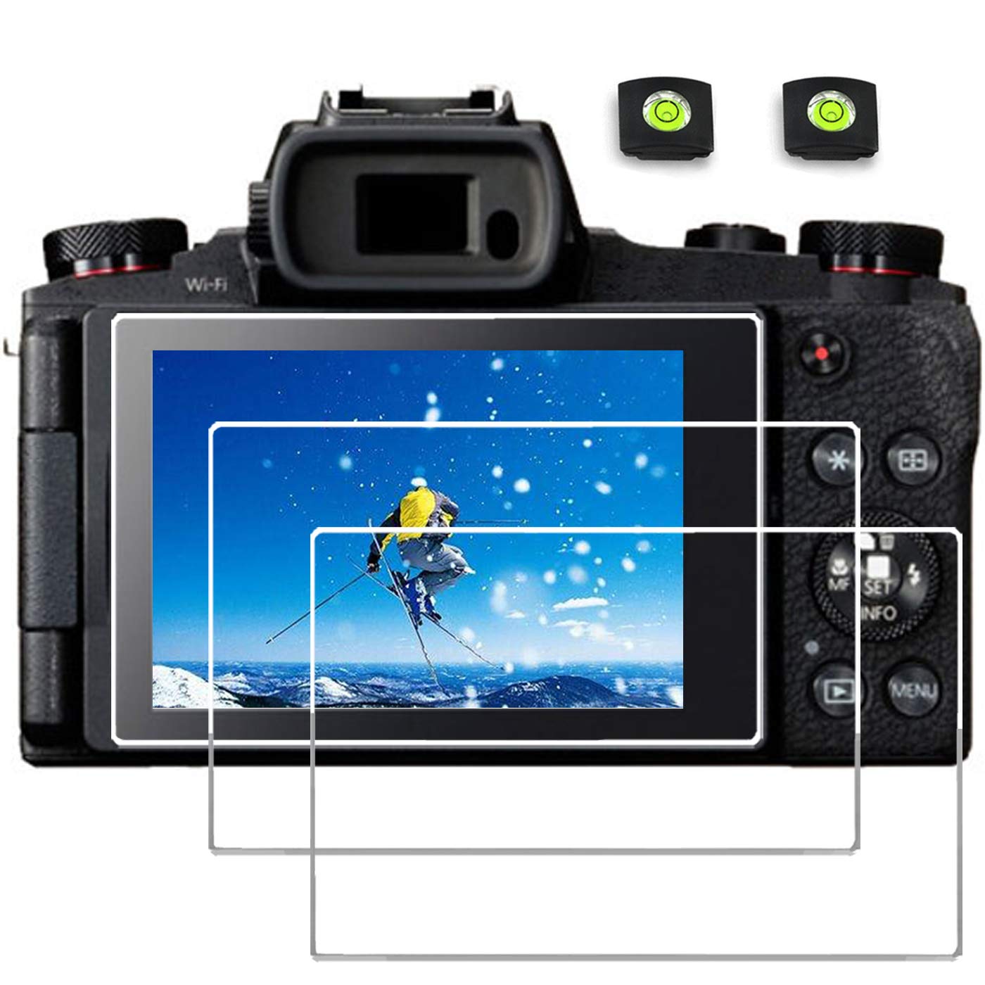 debous Screen Film for Canon Eos M6 M6 II M100 M50 RP Powershot G1X III G9X G7X G9XII G7XII II, Anti-finger Optical Hard Tempered Glass (3pack)