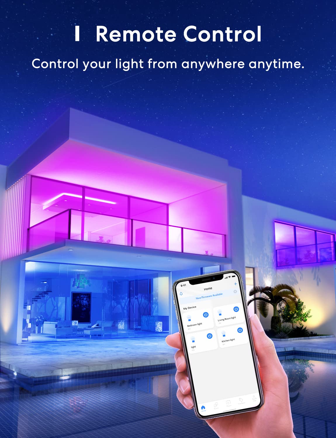 meross Smart LED Light Bulb, Supports Apple HomeKit Dimmable E26 Multicolor