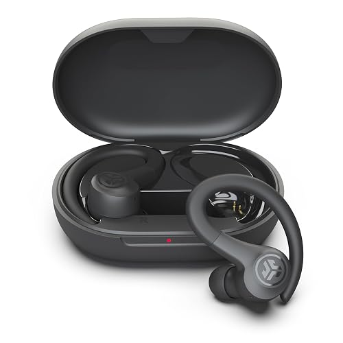 JLab, Go Sport+, True Wireless Workout Earbuds, Bluetooth Sport Earbuds, Clear Calling, Graphite