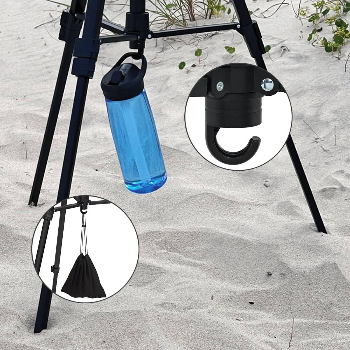 Creative Mark Apex Tripod for Camera - Lightweight Aluminum Camera Tripod Stand with 360° Pan, 90° Forward Backward & Side Tilt, Adjustable Height