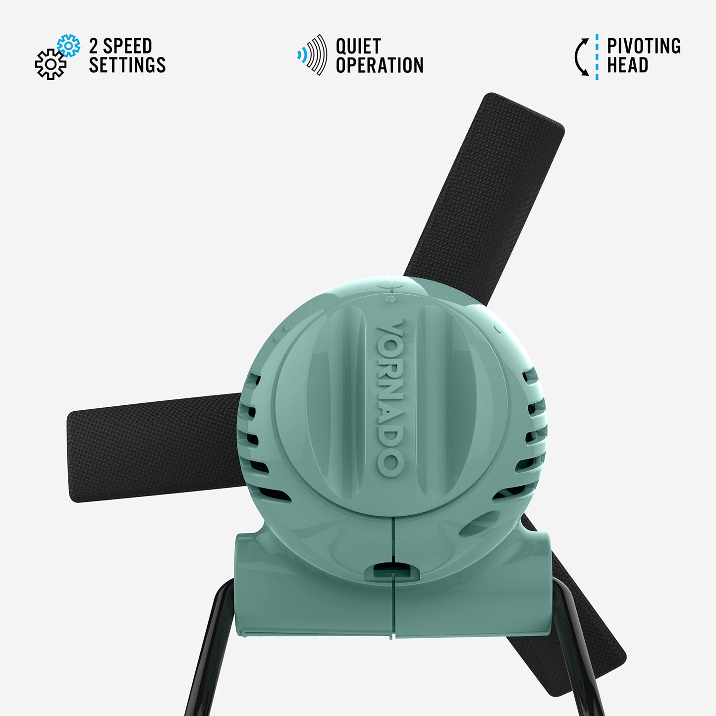 Vornado Zippi Small Personal Fan, Foldable Cooling for Desk, 2 Speed Settings, Soft Nylon Blades, Directable Airflow, Compact Design, Perfect Fan