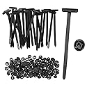 100PCS Nylon Universal Cable Tie Buckle,New Multi-Purpose Nylon Zip Clips with Pin & Button Design Plastic Cable Ties,Tool Fasteners Car Body UV