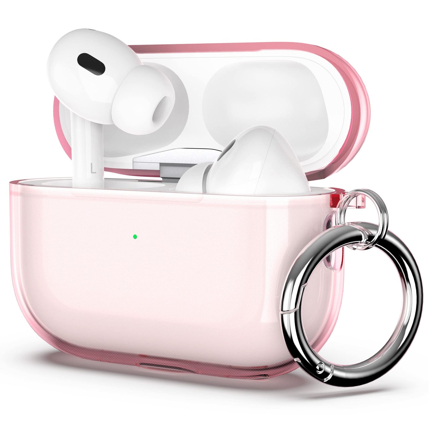 ULAK Compatible with Airpods Pro & AirPods Pro 2 Case, Design Soft TPU Airpod Pro 1st/2nd Generation Case 2022/2019 with Ring Keychain Shockproof