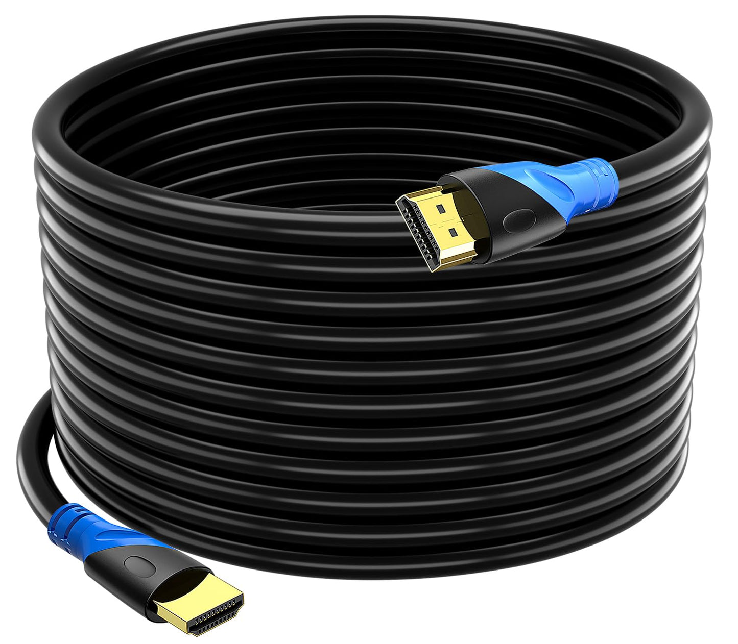 Rommisie 4K HDMI 50 FT Cable (HDMI 2.0,18Gbps) Ultra High Speed Gold Plated Connectors,Ethernet HDMI Cord, 4K@60HZ 2K 1080P 3D ARC Compatible with UHD