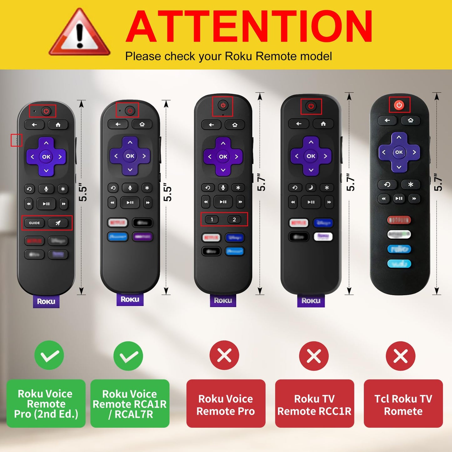 Fintie Protective Case for Roku Voice Remote Pro (2nd Edition), CaseBot Lightweight Anti Slip Kids-Friendly Shockproof Silicone Remote Cover for Roku