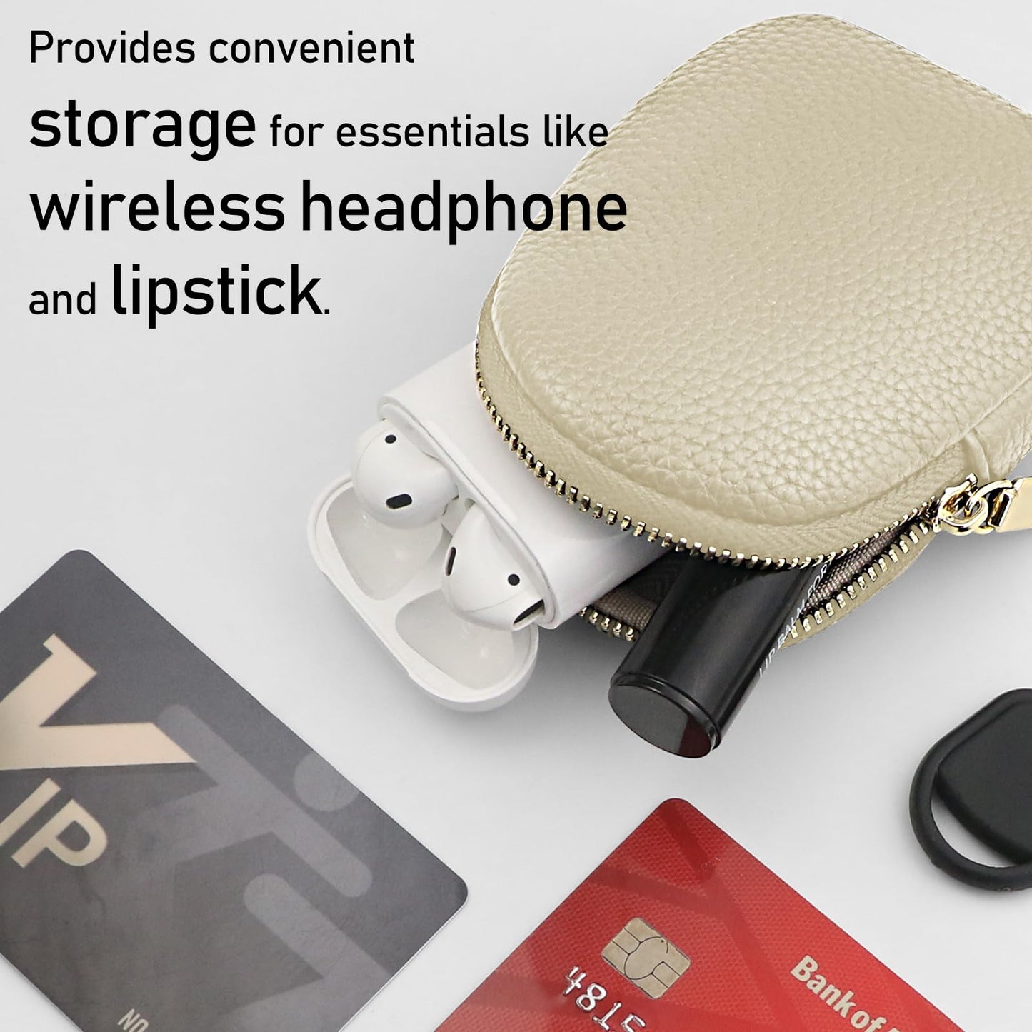 WaiYukllic Adjustable Clip and Go Strap with Zippered Pouch Phone Lanyard Crossbody With Wallet for Shopping&Travel Anti-Theft Phone Strap