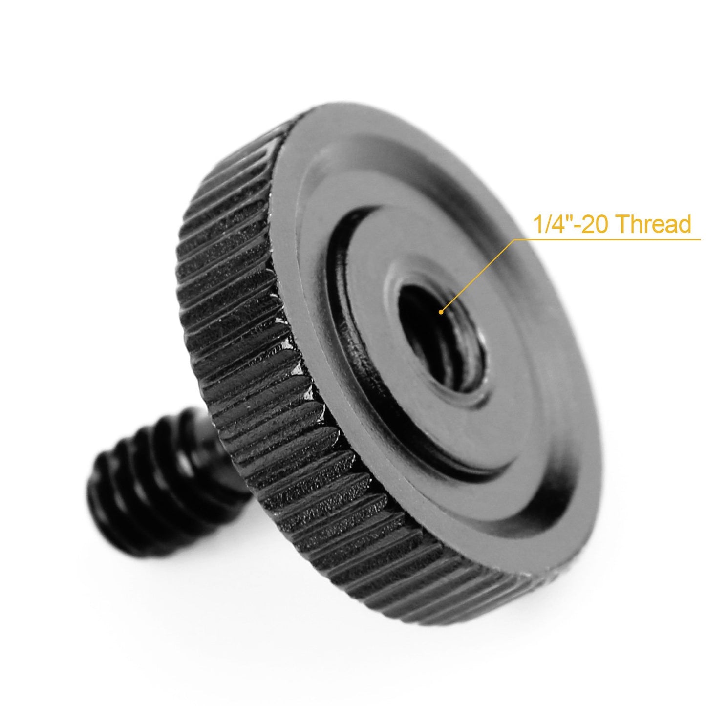 ChromLives Thumb Screw Tripod Quick Release 1/4" Thumbscrew L Bracket Screw Mount Adapter with Bottom 1/4"-20 Female Thread (2 Pack)