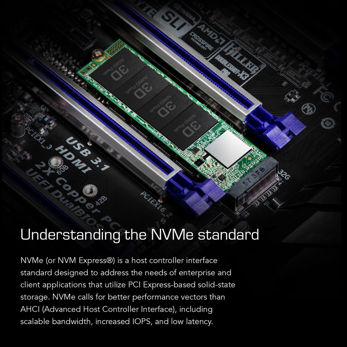 Transcend 128GB MTE110S PCIe 3.0 M.2 2280 SSD, 1500MB/s, Low Power