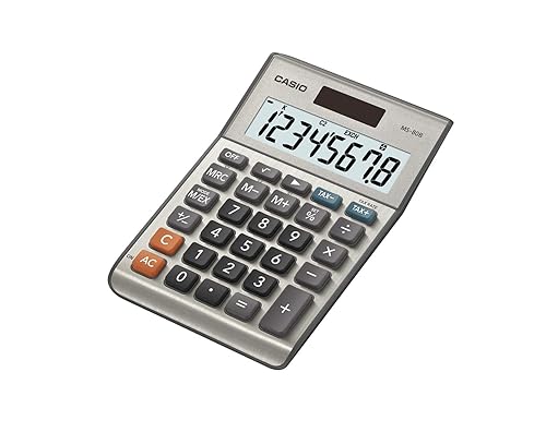 Casio MS-80B Calculator - Desktop Calculator with Tax & Currency Tools | General Purpose | Large Display | Ideal for Home, Office & Everyday Math