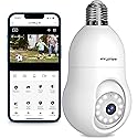 LaView 4MP Bulb Security Camera 2.4GHz,360° 2K Security Cameras Wireless Outdoor Indoor Full Color Day and Night, Motion Detection, Audible Alarm