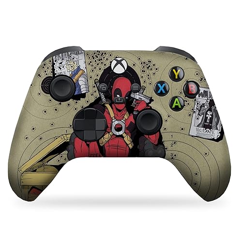 DreamController Deaddpool Headshot Custom X-box Controller Wireless compatible with X-box One/X-box Series X/S Proudly Customized in USA