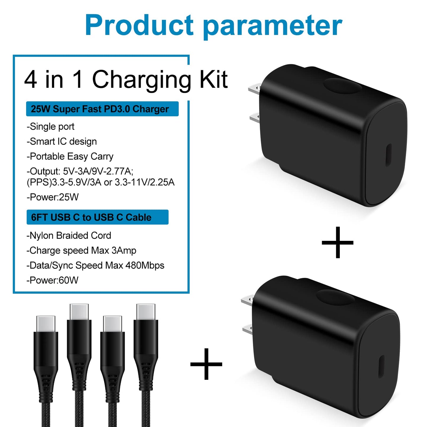 25W Super Fast Charger Type C Fast Charging for Samsung Galaxy S26 Ultra S26+ A17 A16 A54 5g A15 S25FE S24 A35 Z Fold7/Flip7 S23,USB C Charger Block