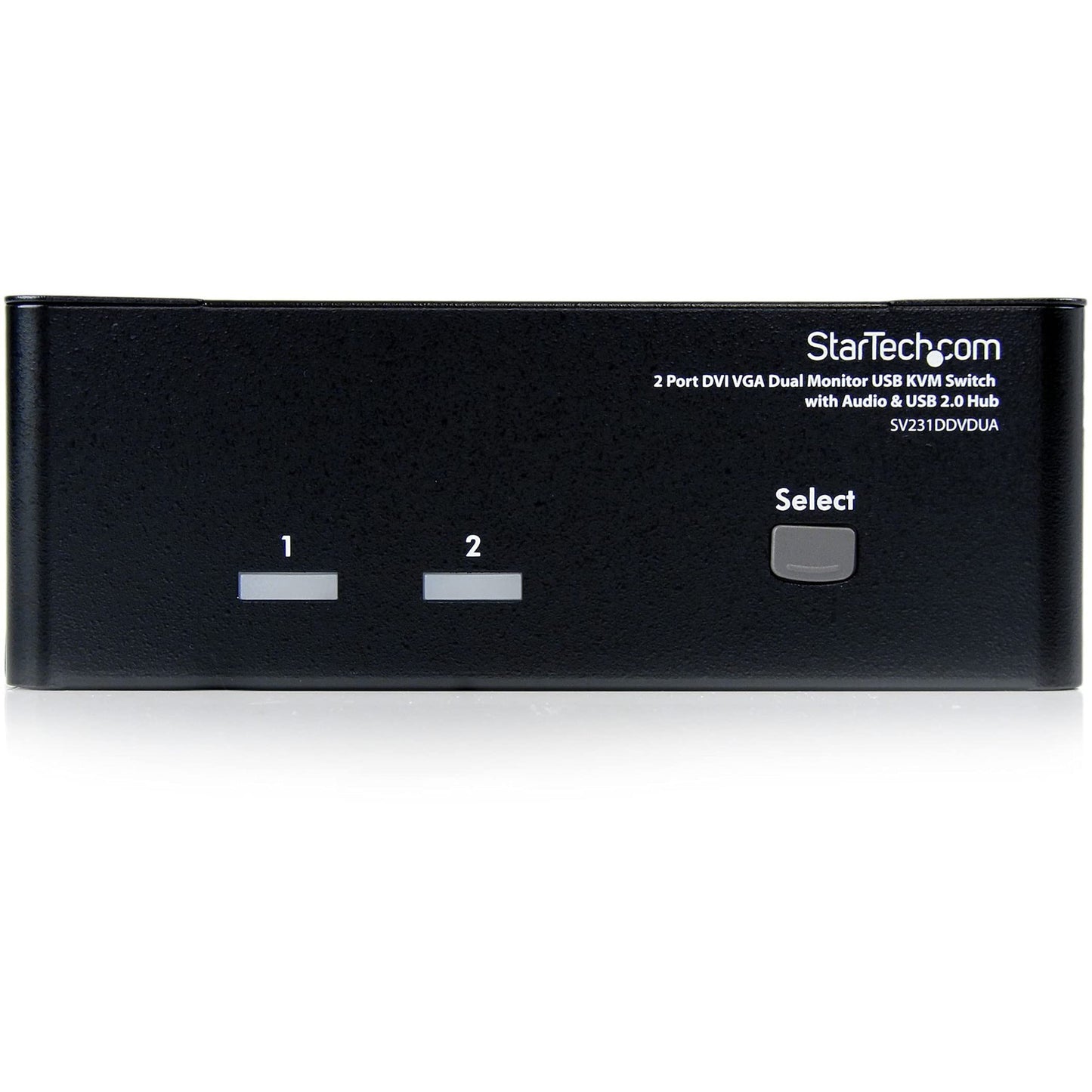 StarTech.com 2 Port KVM Switch - DVI and VGA w/ Audio and USB 2.0 Hub - Dual Monitor / Display / Screen KVM Switch - DVI VGA , TAA (SV231DDVDUA)