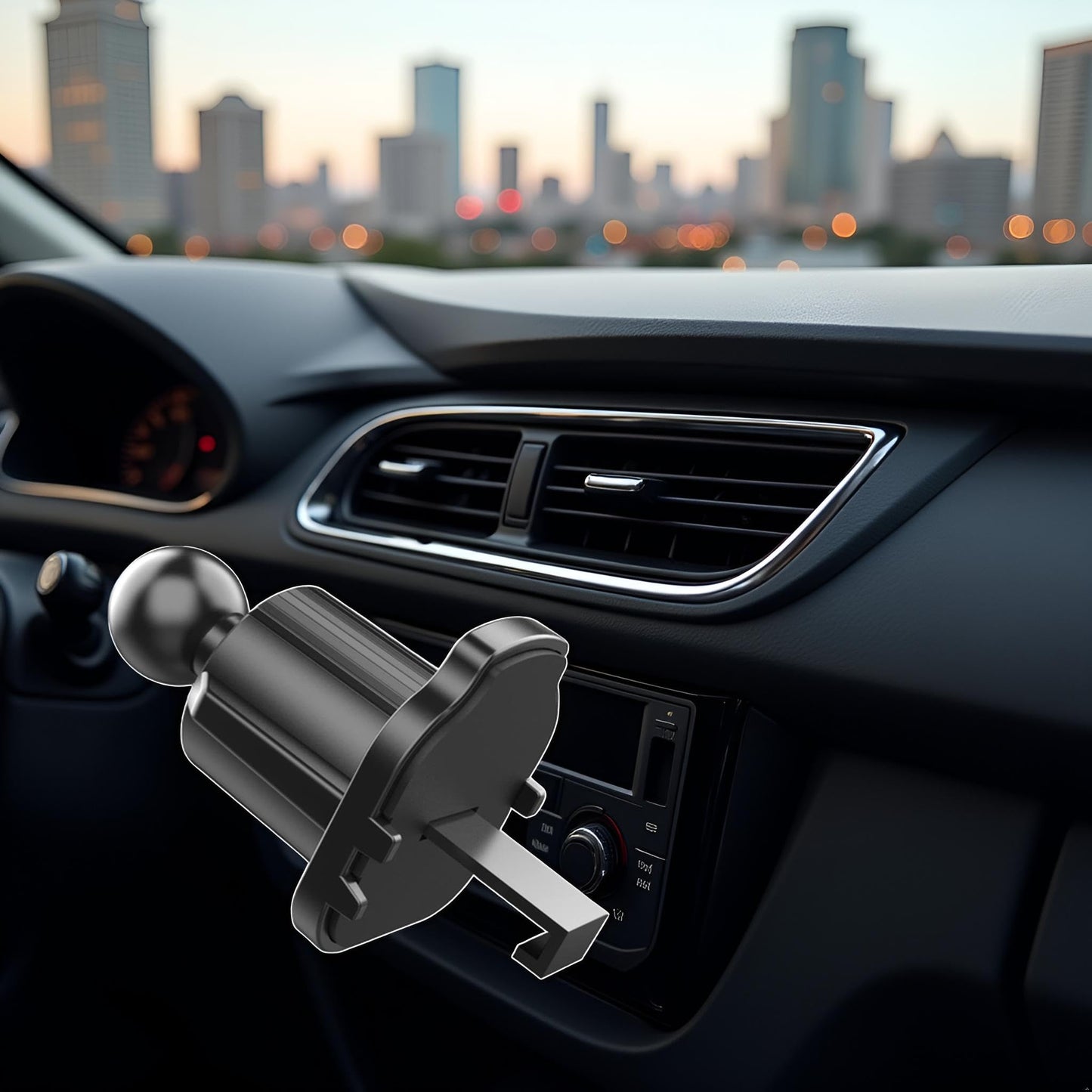 Calsgkspray Mobile Bracket Clip Air Vent Clip for Most Car Phone Holder Cell Holder Mount Vent Grip Joint Ball Dia Universal Air Vent for Car Phone