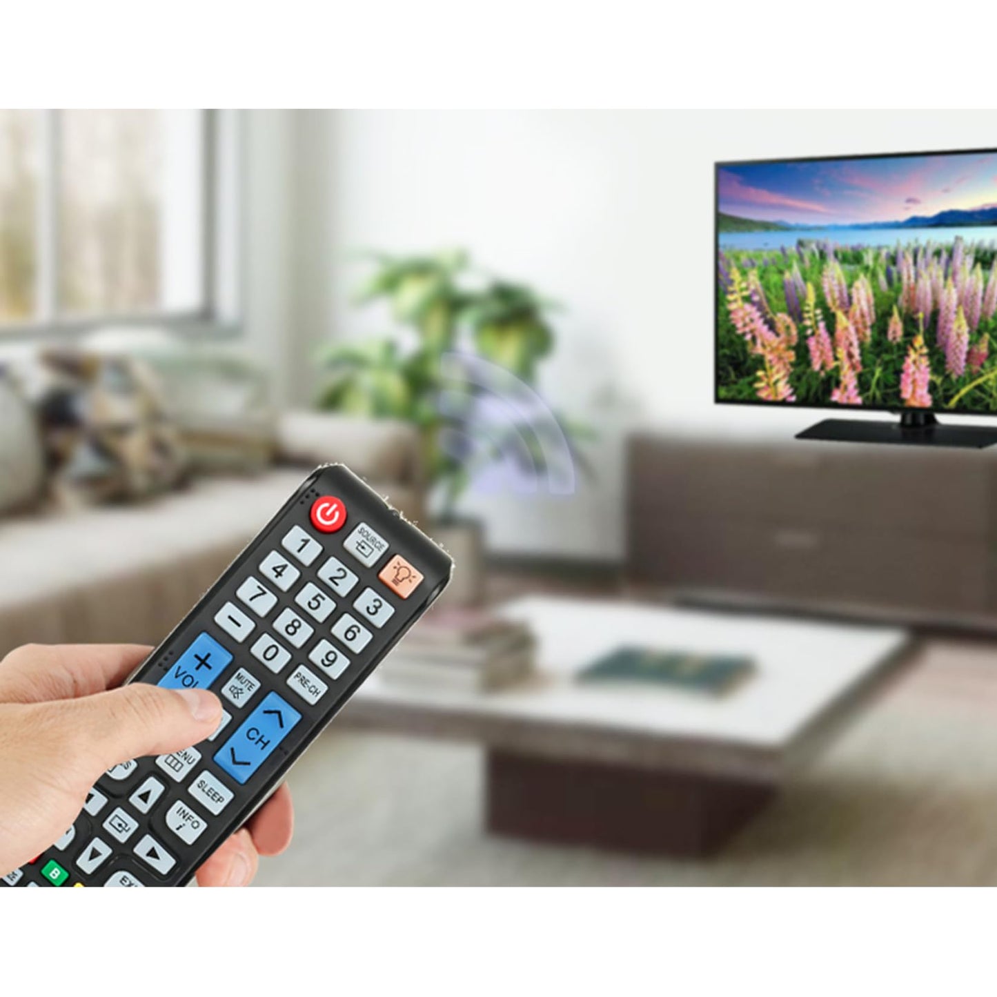 Replace Remote AA59-00600A Applicable for SAMSUNG TV UN26EH4000 UN26EH4000F UN26EH4000FXZA UN29F4000 UN29F4000AF UN29F4000AFXZA UN32EH4000 UN32EH4050F