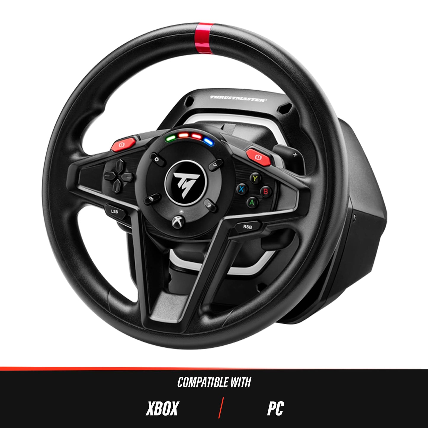 Thrustmaster T128P Force Feedback Racing Wheel (compatible w/ PS5, PS5 Pro, PS4 & PC) (Renewed)