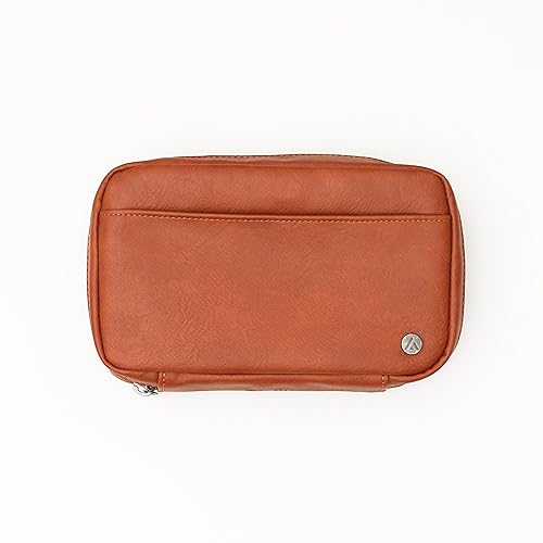 Blue Sky ASMBLD Tech Organizer, 8" x 4.5" x 2", Faux Leather, Non-Dated, Zip Closure, Travel Cable Organizer for Cords, Chargers, and Accessories (Zip