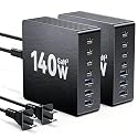 USB C Charging Station, 140W GaN III 7 Port Fast Charger Station, PD 3.0 USB Charging Station for Multiple Devices, Multiple USB C Charger Station