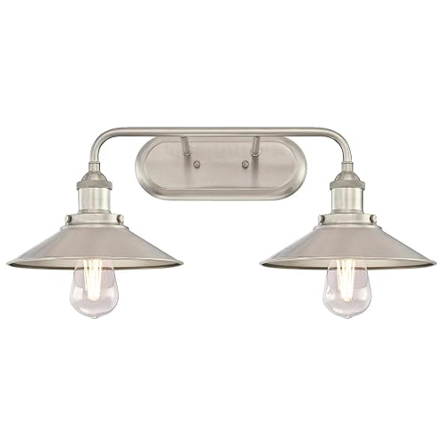 Westinghouse 6336300 Maggie Two-Light Indoor Wall Fixture, Brushed Nickel Finish 2