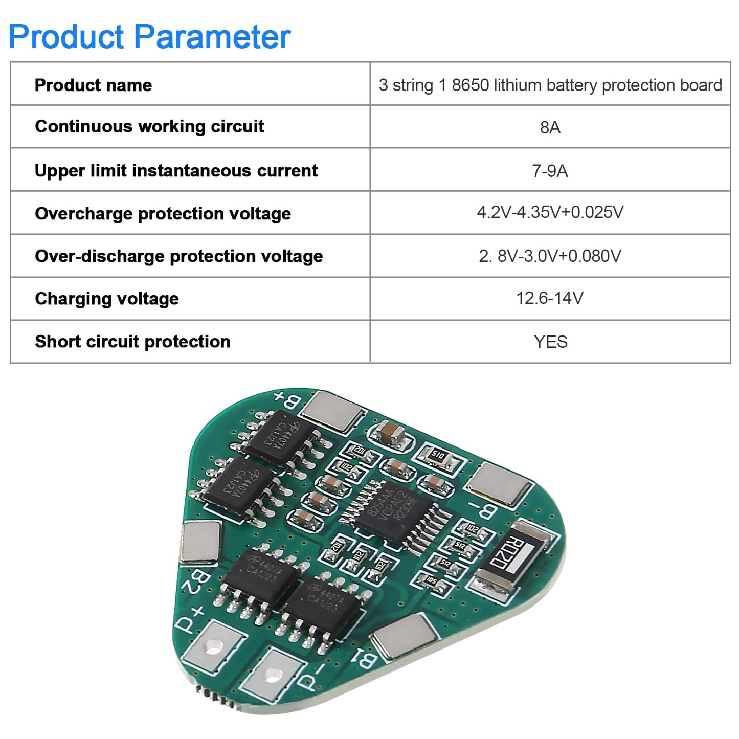 AITIAO 4PCS 3S 8A 12V PCB BMS 18650 Lithium Battery Protection Board 10.8V 11.1V 12.6V Overcharge Over-Discharge Protection Module for 3 Li-ion Cell…