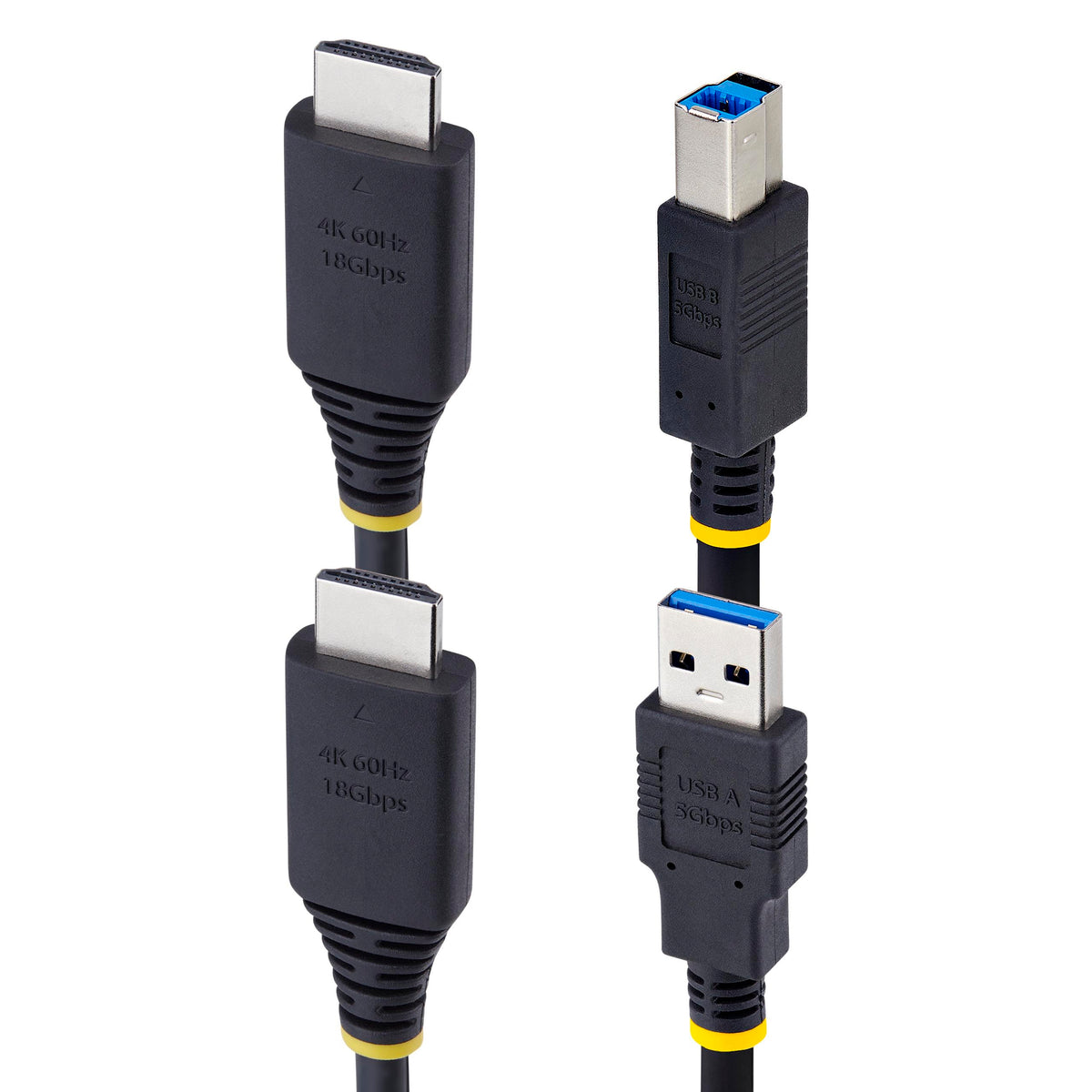 StarTech 10ft HDMI USB 5Gbps KVM Cable, 4K 60Hz, Switch (HU12210-KVM-CABLE)