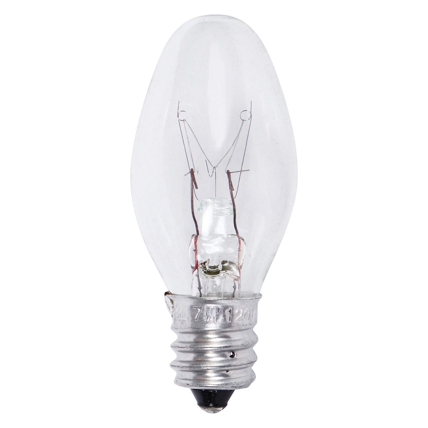 Sylvania Incandescent C7 E12 7 Watt Night Light Bulbs, 4 Pack
