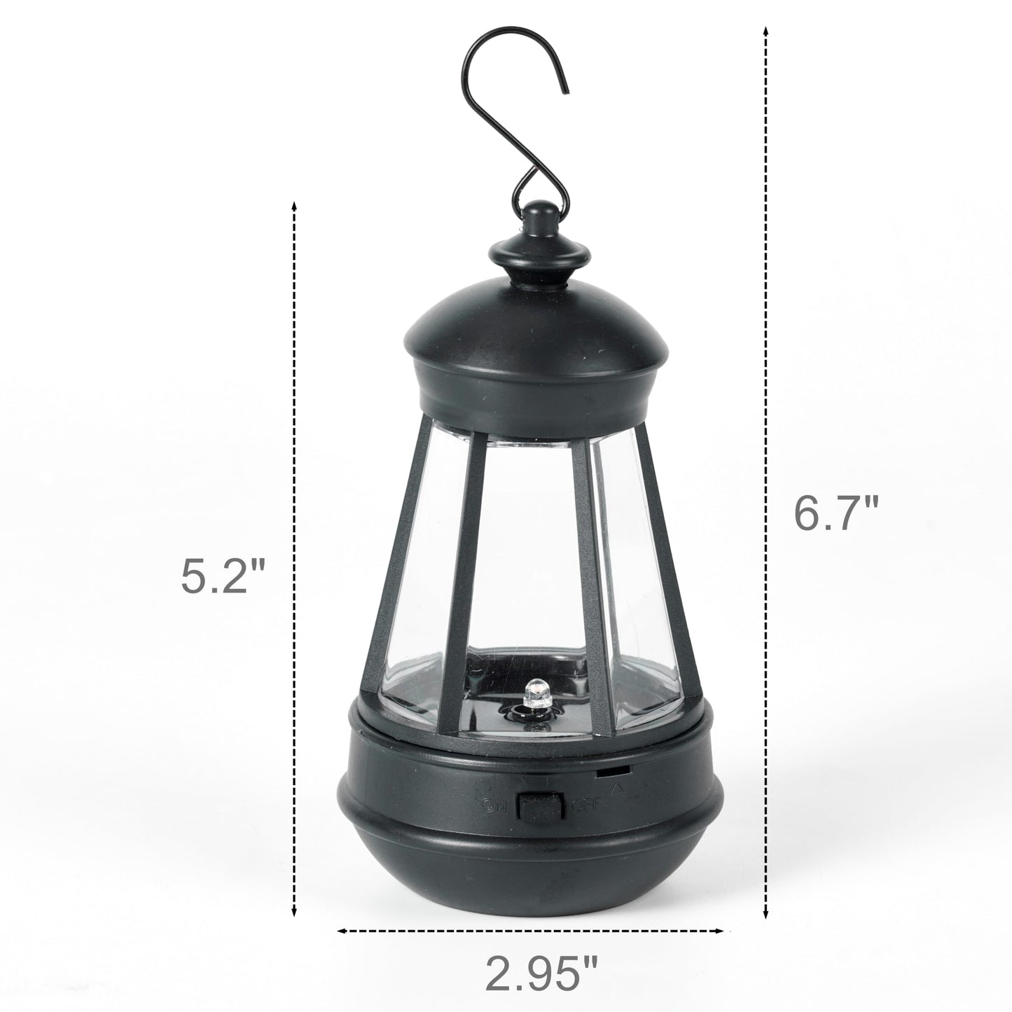 Small Hanging Solar-Lantern Lights Replacement - 2 Pack Waterproof Mini Solar Lanterns Outdoor Replacement Part for Garden Patio Decorative Lighting