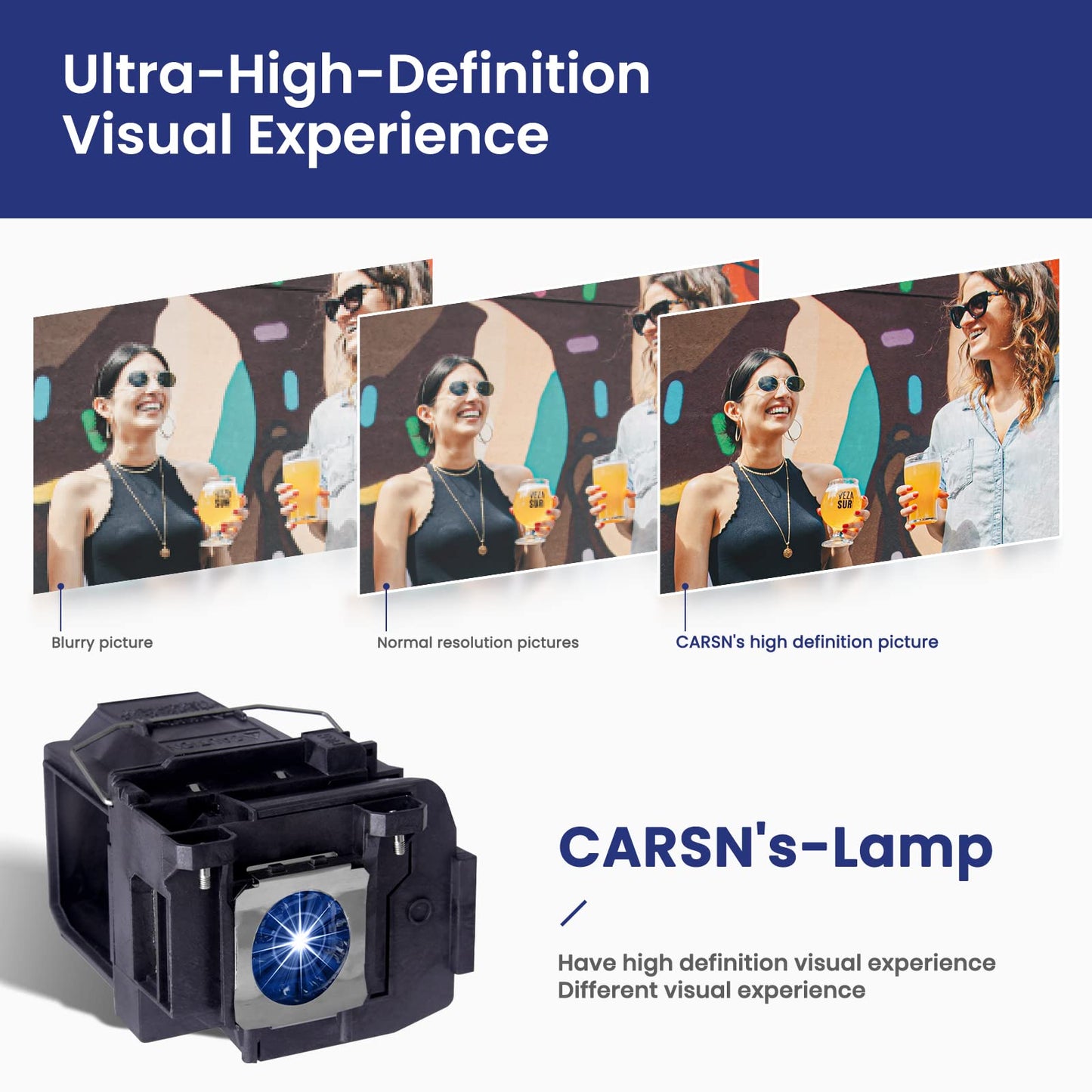 CARSN V13h010l85 Replacement Projector Lamp Bulb for Epson ELPLP85 Powerlite-Home Cinema 3500 3100 3000 3600E 3200 3800 3700 3900 EH-TW6600 EH-TW6700