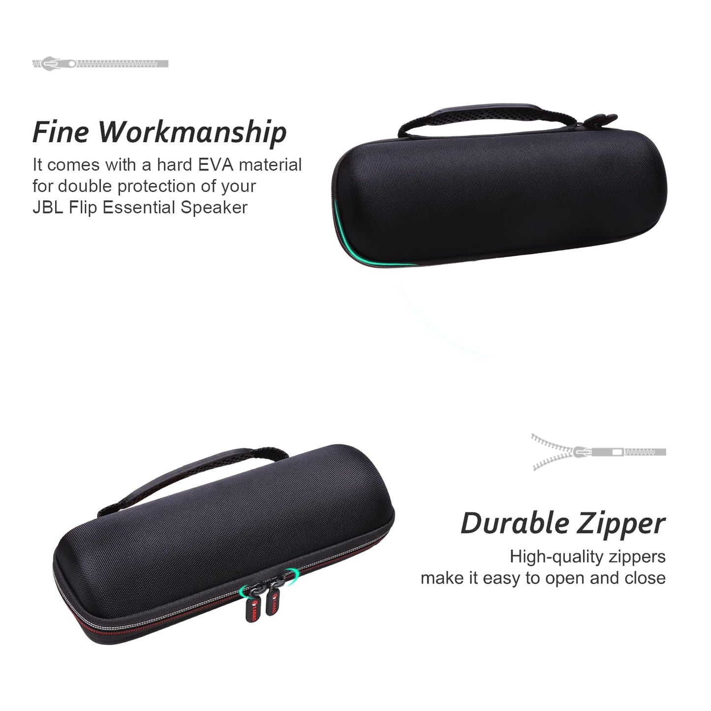 XANAD Case for JBL Flip 4/3 or Flip Essential 2/1 or Sonos Roam 2/1 Waterproof Portable Bluetooth Speaker Speaker Hard Storage Carrying Protective Bag