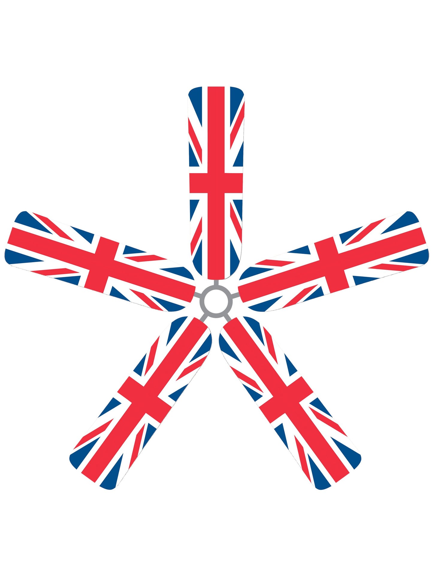 Fan Blade Designs 9K-GGH-C2NM Ceiling Fan Blade Covers, British Flag