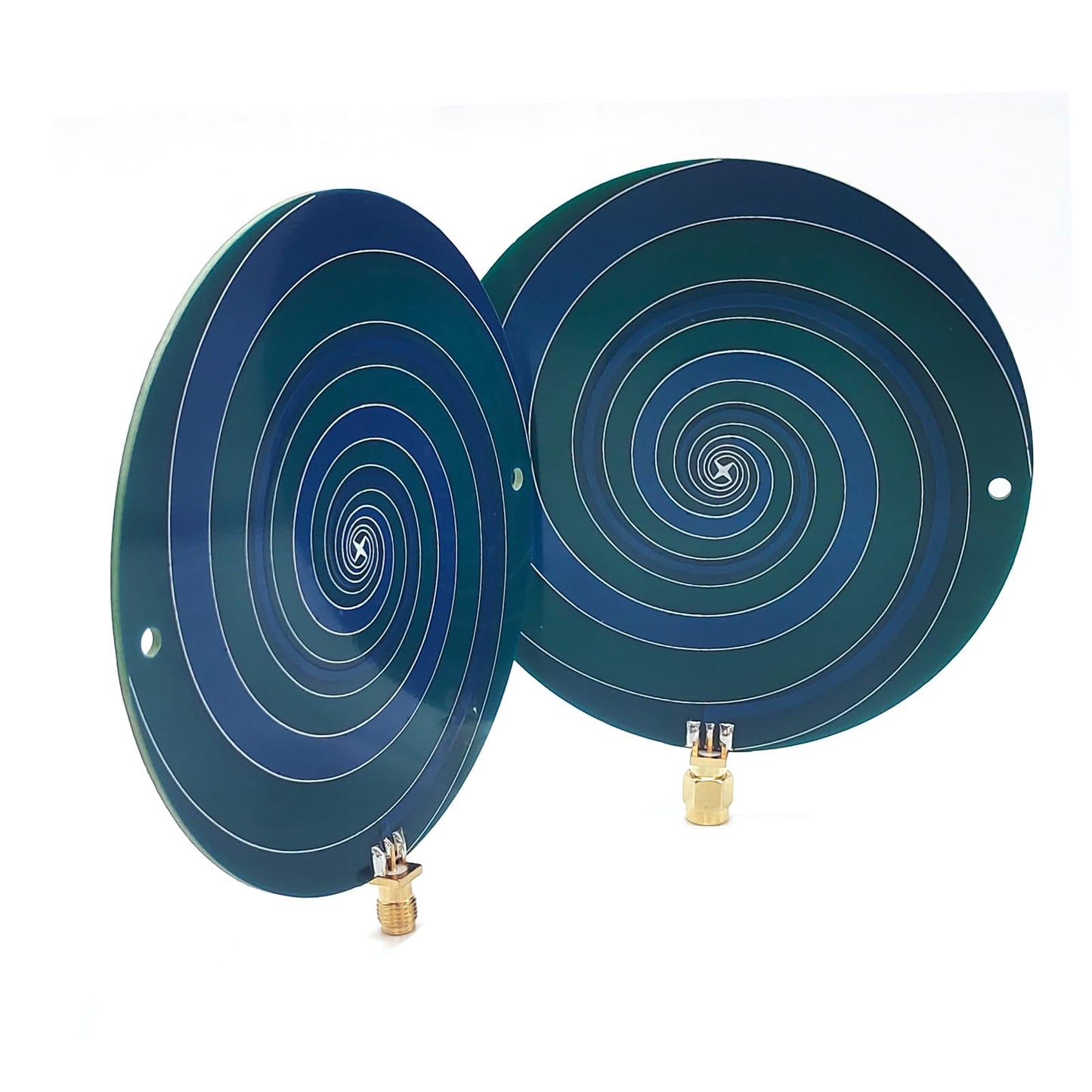 Left/Right Rotating Circularly Polarized Ultra Wideband UWB AntennaWireless Location Ranging PCB Omnidirectional Flat Panel Antenna 1GHz~10GHz RX/TX