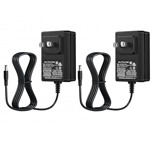 2-Pack AC to DC 18V 1A Power Supply Adapter, Plug 5.5mm x 2.1mm, Center Positive, UL Listed FCC (XH1800-1000w)