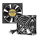 ACEIRMC 2pcs EC Axial Fan AC 110V 115V 120V 220V 240V Brushless Cooling Fan 80mm x 25mm for Desktop