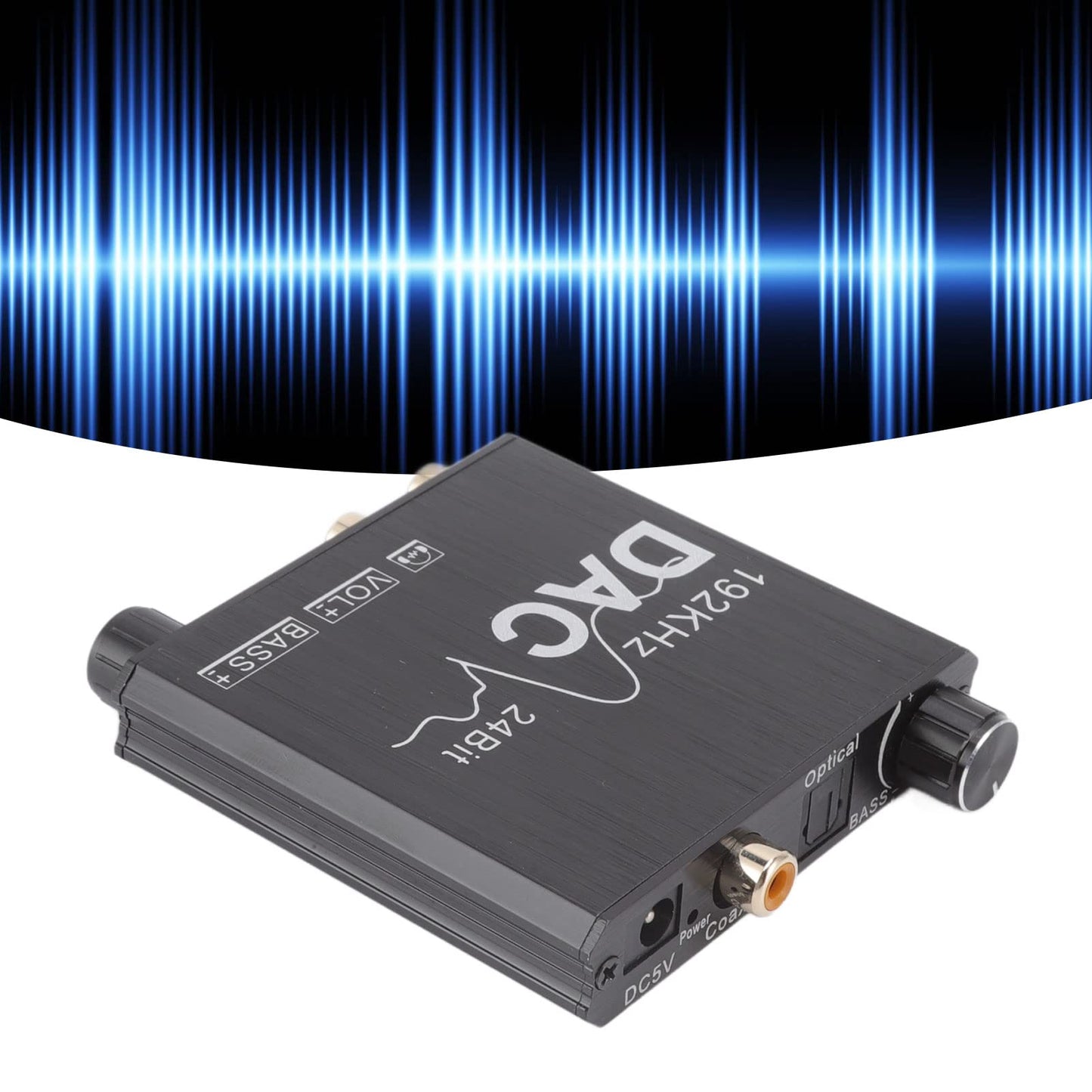 192KHz Digital to Analog Converter, Pcm to L R RCA, Supports 24 Bit S PDif Input Bitstream, Aluminum Alloy, RCA Plug or 3.5MM Jack Suitable