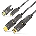 BIFALE 8K Fiber Optic HDMI 2.1 Cable 25ft, Detachable 8K HDMI 2.1 Cable Support eARC, 48Gbps, 8K@60Hz, 4K@120Hz with Dual Micro HDMI for RTX