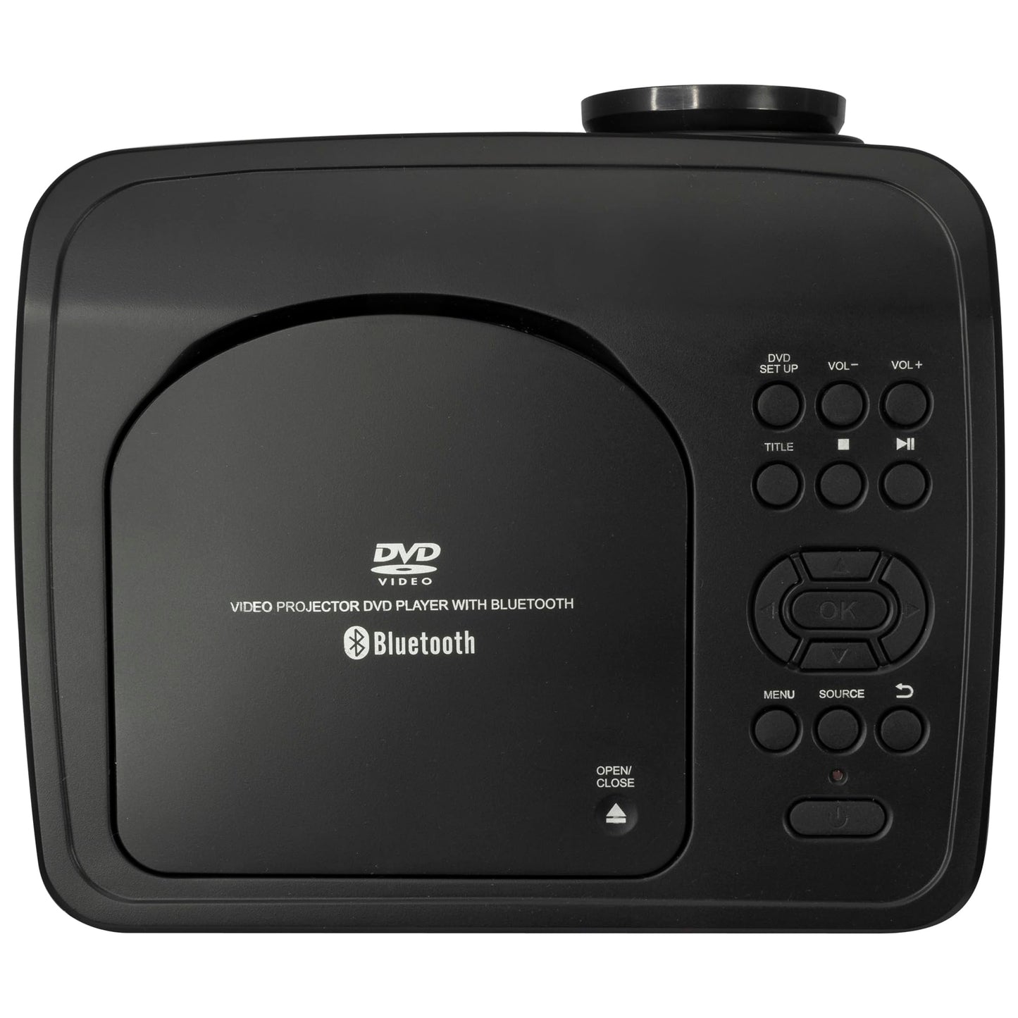 GPX Movie+ 480p Projector with DVD/CD Player and Bluetooth Transmitter, PJD713B
