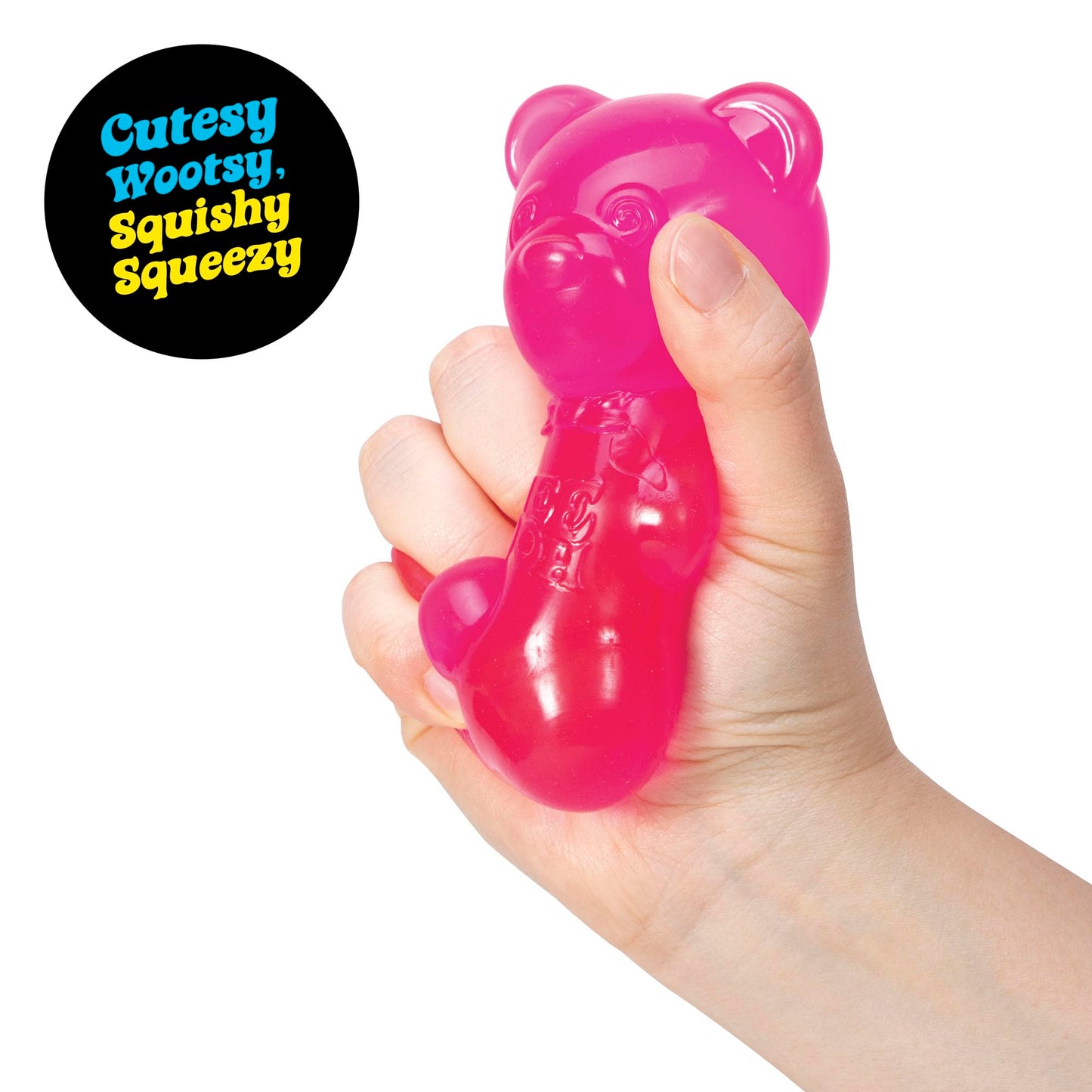 Schylling NeeDoh Gummy Bear - Sensory Fidget Toy with Jelly-Like Filling - 3.5" Tall - Colors May Vary (Pack of 1)