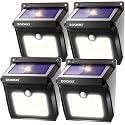 ZOOKKI Solar Outdoor Lights -120° Illumination Solar Motion Sensor Lights Outdoor - IP65 Waterproof Wireless Security Outdoor Solar Powered Lights