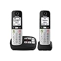 Panasonic Cordless Phone, Easy to Use with Large Display & Big Buttons, Flashing Favorites Key, Flashlight, Call Block, Volume Boost, Talking Caller