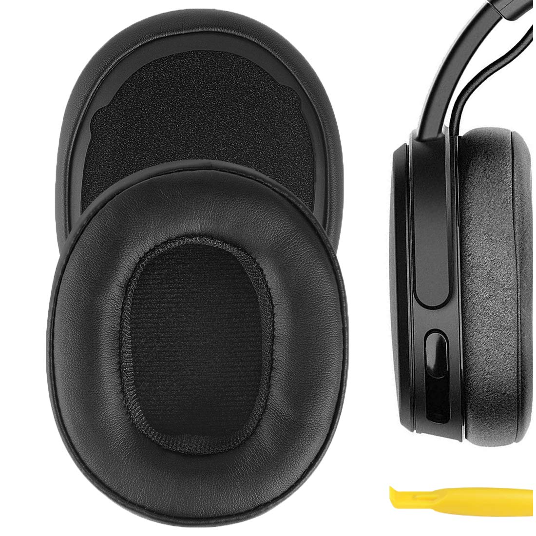 Geekria QuickFit Replacement Ear Pads for Skullcandy Crusher Wireless, Crusher EVO, Crusher ANC, Hesh 3/ EVO/ANC, Venue ANC, Crusher 540 Active