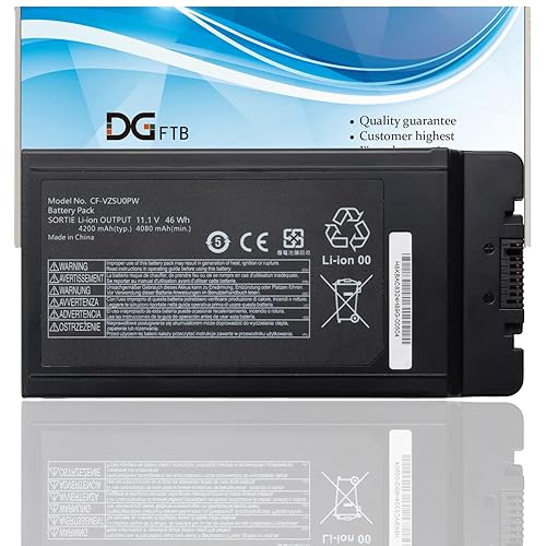 DGFTB CF-VZSU0PW CF-VZSU0PR Battery Replacement Pack for PANASONIC TOUGHBOOK CF54 CF-54 Mk1 Series 54 Gloved Multi Touch, 54 Lite, 54 Performance, 54