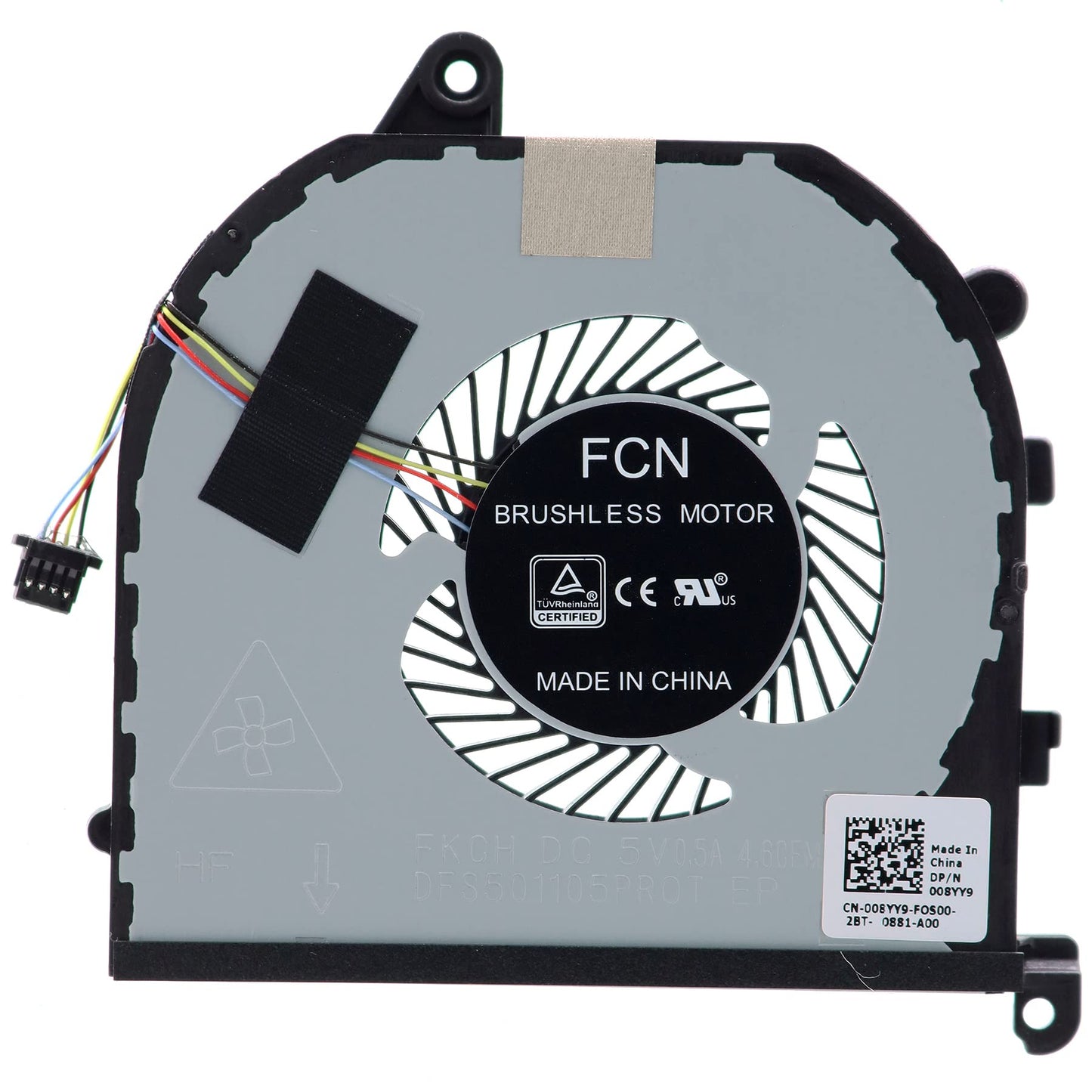 Deal4GO CPU Cooling Fan 08YY9 008YY9 NS75C00-18L25 Replacement for Dell XPS 15 9570 7590 Precision 15 5530 5540