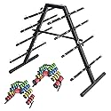 CXRCY Wire Spool Rack - Heavy Duty Cable Dispenser with 9 Adjustable Rods for 29 Spools, Portable Hand Wire Spool Caddy for Electrical, Industrial