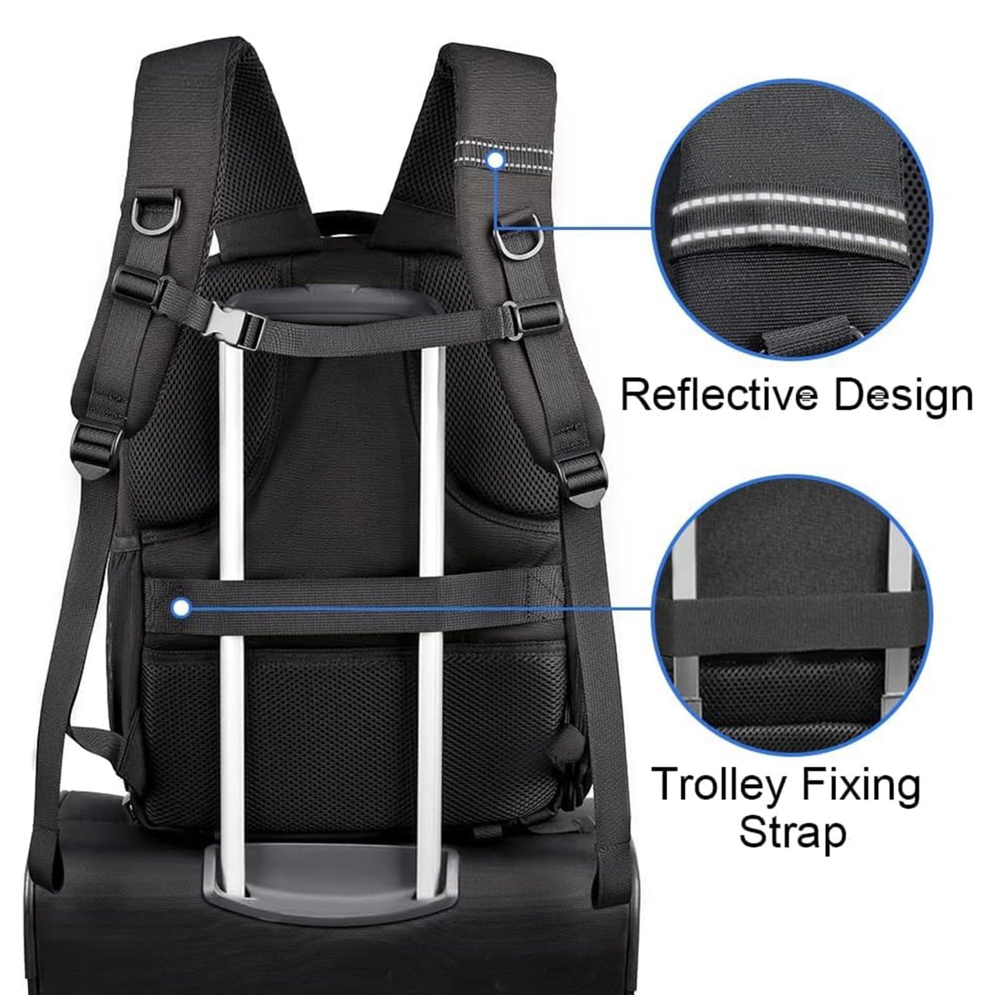 CADeN Camera Backpack Professional DSLR Bag with USB Charging Port Rain Cover, Photography Laptop Backpack for Women Men