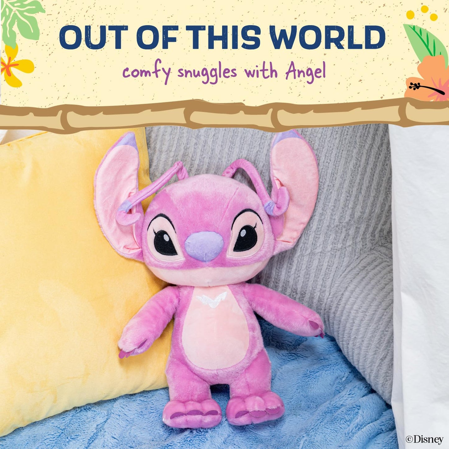 KIDS PREFERRED Disney Baby Lilo & Stitch Angel Soft Huggable Stuffed Animal Cute Plush Toy for Toddler Boys and Girls, Gift for Kids, Pink Angel 15…